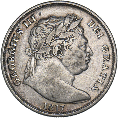 1817 Halfcrown - George III British Silver Coin - Nice