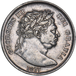 1817 Halfcrown - George III British Silver Coin - Very Nice