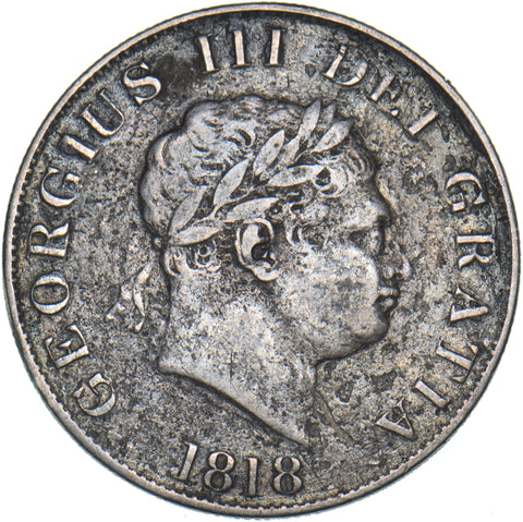 1818 Halfcrown - George III British Silver Coin
