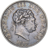 1819 Halfcrown - George III British Silver Coin - Nice