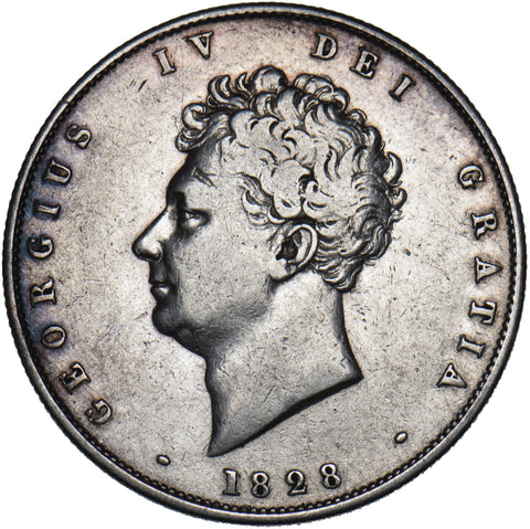 1828 Halfcrown - George IV British Silver Coin - Nice