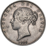 1845 Halfcrown - Victoria British Silver Coin - Nice
