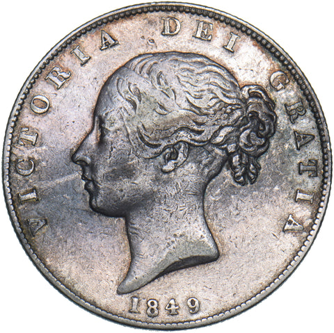 1849 Halfcrown - Victoria British Silver Coin