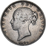 1850 Halfcrown - Victoria British Silver Coin