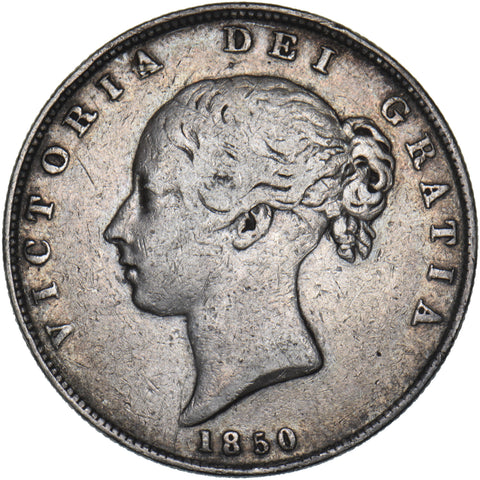 1850 Halfcrown - Victoria British Silver Coin