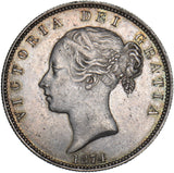 1874 Halfcrown - Victoria British Silver Coin - Superb