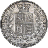 1876 Halfcrown - Victoria British Silver Coin - Very Nice
