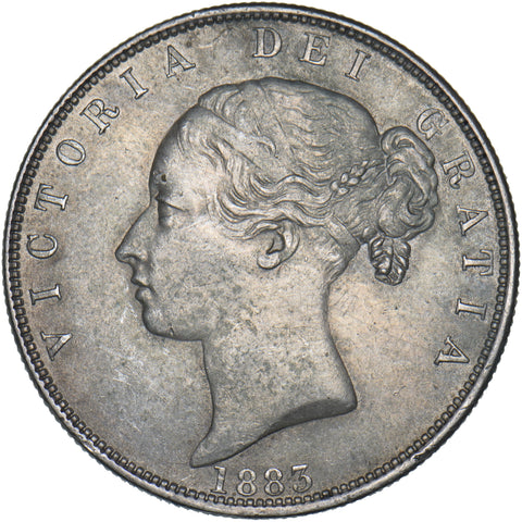 1883 Halfcrown - Victoria British Silver Coin - Very Nice