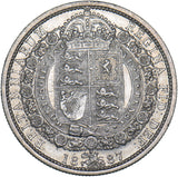 1887 Halfcrown - Victoria British Silver Coin - Nice
