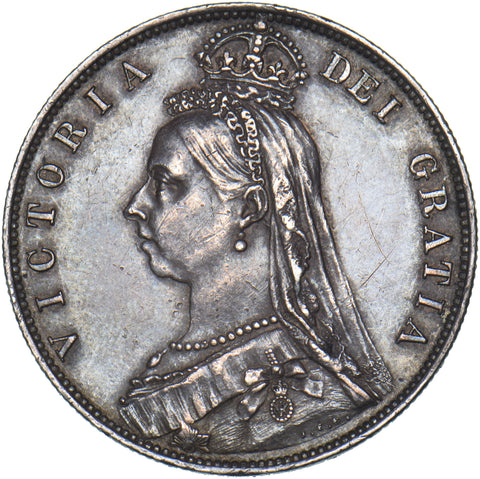 1888 Halfcrown - Victoria British Silver Coin - Nice