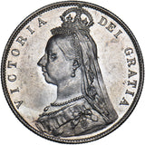 1889 Halfcrown - Victoria British Silver Coin - Very Nice