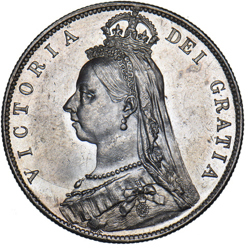1889 Halfcrown - Victoria British Silver Coin - Very Nice