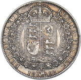 1892 Halfcrown - Victoria British Silver Coin - Nice