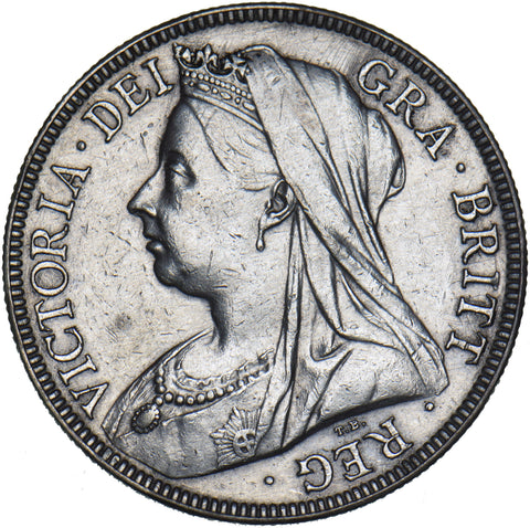 1895 Halfcrown - Victoria British Silver Coin - Nice