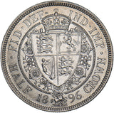 1896 Halfcrown - Victoria British Silver Coin