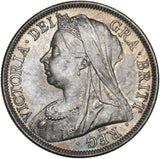 1899 Halfcrown - Victoria British Silver Coin - Superb