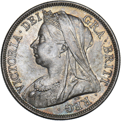 1899 Halfcrown - Victoria British Silver Coin - Superb