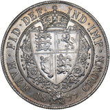 1899 Halfcrown - Victoria British Silver Coin - Superb