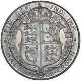 1902 Matt Proof Halfcrown - Edward VII British Silver Coin - Superb