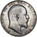 1907 Halfcrown - Edward VII British Silver Coin