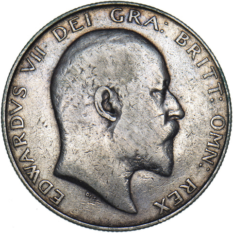 1907 Halfcrown - Edward VII British Silver Coin
