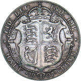 1907 Halfcrown - Edward VII British Silver Coin