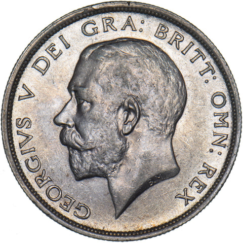 1914 Halfcrown - George V British Silver Coin - Very Nice