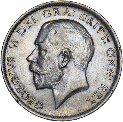 1917 Halfcrown - George V British Silver Coin - Very Nice
