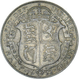 1922 Halfcrown - George V British Silver Coin - Nice