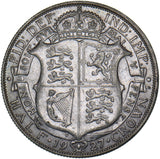 1927 Halfcrown - George V British Silver Coin - Very Nice