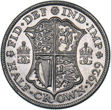 1929 Halfcrown - George V British Silver Coin - Very Nice