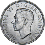 1942 Halfcrown - George VI British Silver Coin - Superb