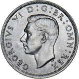 1943 Halfcrown - George VI British Silver Coin - Superb