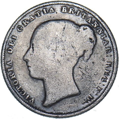 1840 Shilling - Victoria British Silver Coin