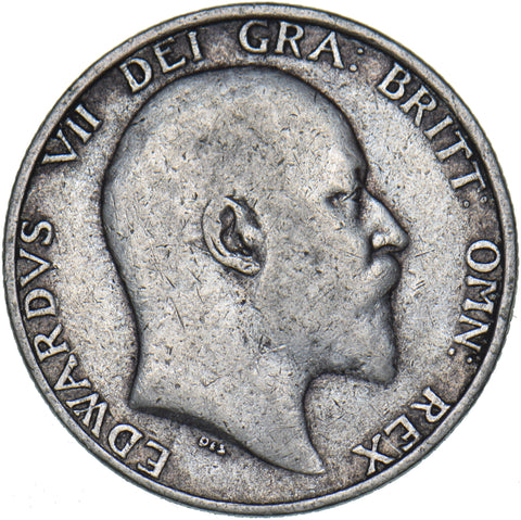 1910 Shilling - Edward VII British Silver Coin