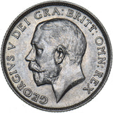 1913 Shilling - George V British Silver Coin - Very Nice