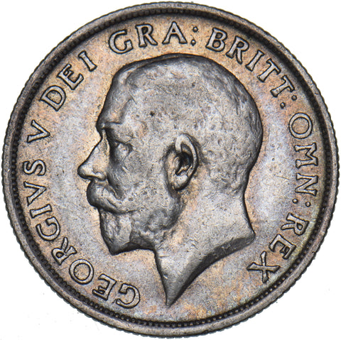 1915 Shilling - George V British Silver Coin - Nice
