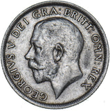 1916 Shilling - George V British Silver Coin - Nice