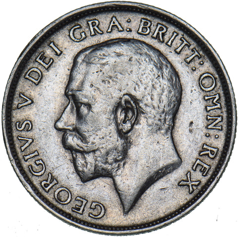 1919 Shilling - George V British Silver Coin - Nice