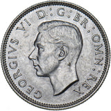 1939 English Shilling - George VI British Silver Coin - Superb