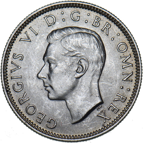 1939 Scottish Shilling - George VI British Silver Coin - Superb
