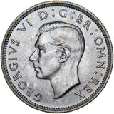 1946 English Shilling - George VI British Silver Coin - Superb
