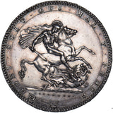 1818 LIX Crown - George III British Silver Coin - Very Nice