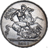 1821 Crown - George IV British Silver Coin - Nice