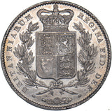 1845 Crown - Victoria British Silver Coin - Very Nice