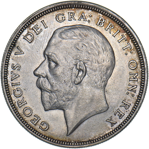 1929 Wreath Crown - George V British Silver Coin - Superb