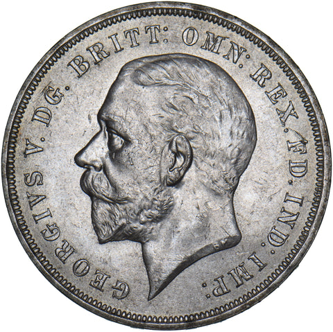 1935 Crown - George V British Silver Coin - Superb