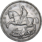 1935 Crown - George V British Silver Coin - Superb