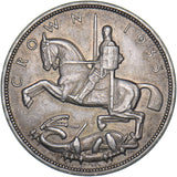 1935 Crown - George V British Silver Coin - Very Nice