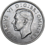 1937 Crown - George VI British Silver Coin - Superb